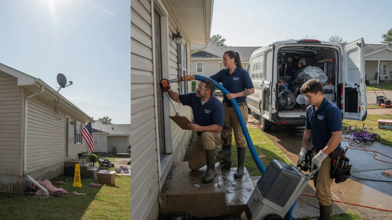 Ceiling Water Damage Restoration in Pleasant Valley, IA near me